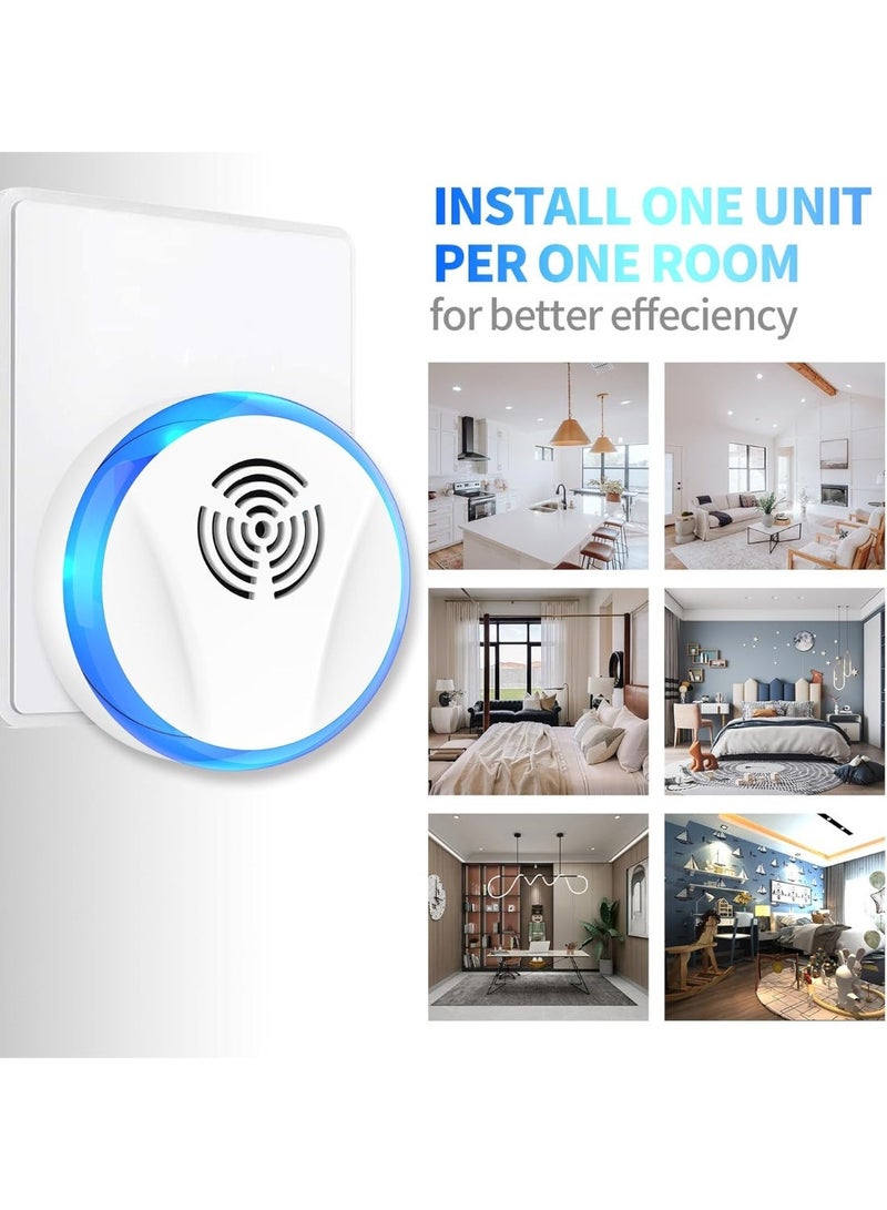 6 Packs Ultrasonic Pest Repeller, Electronic Pest Repeller, Indoor Pest Control for Insects, Cockroaches, Mice, Spiders, Ants, Insects, Pest Repeller - Image 3